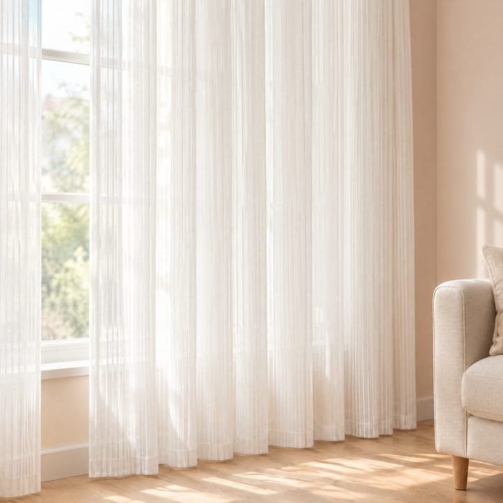 The Striped Chiffon Sheer Curtain