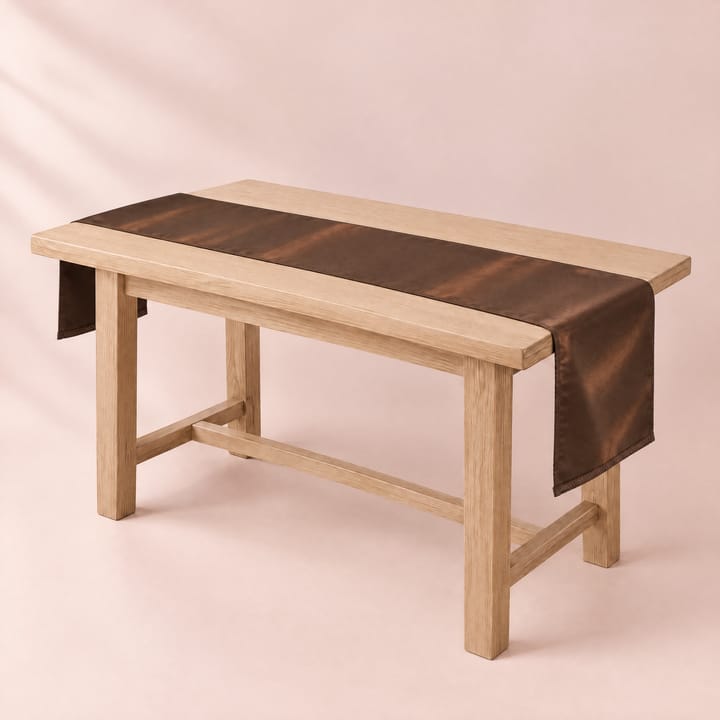 The Satin Table Runner, Brown
