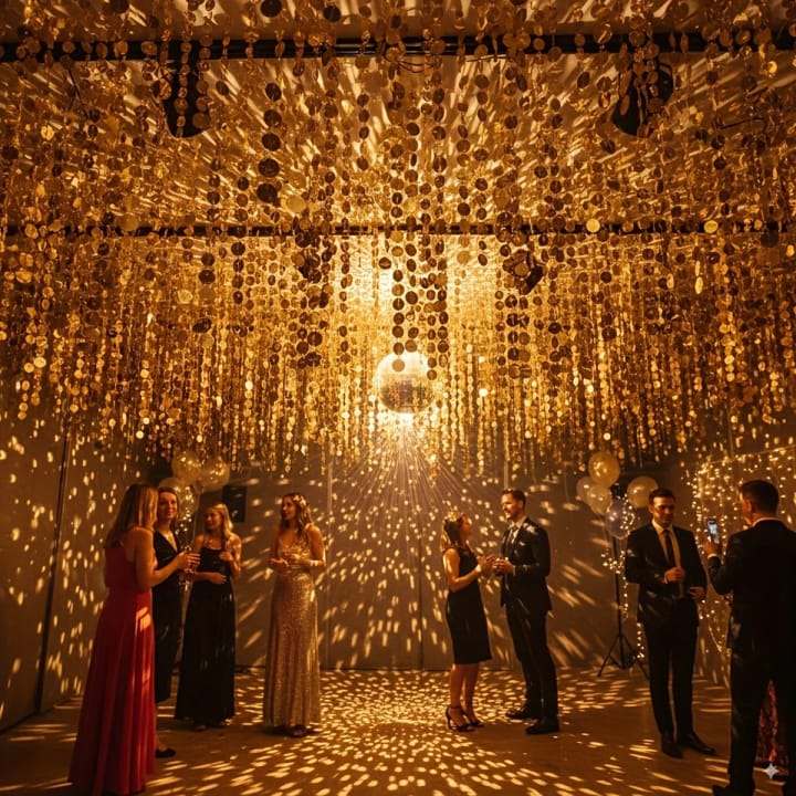 The Sequin Strand Backdrop