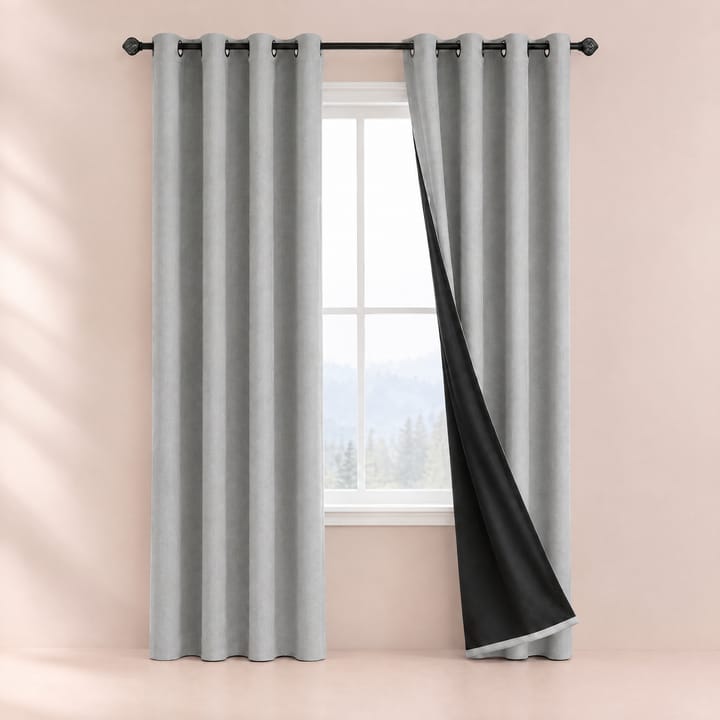 The Dusk Woven Blackout Panel, Light gray