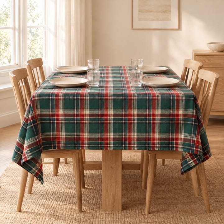 The Plaid Holiday Tablecloth