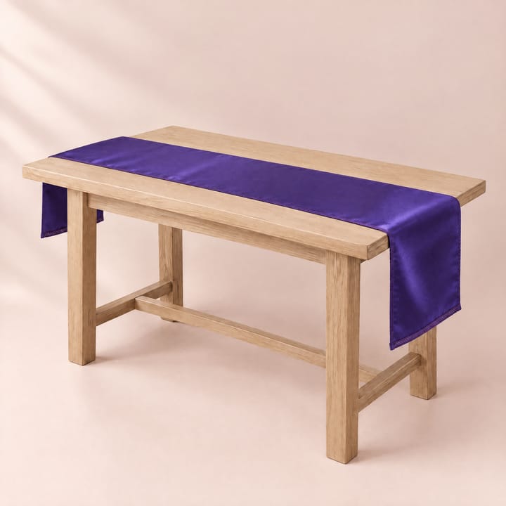 The Satin Table Runner, Purple