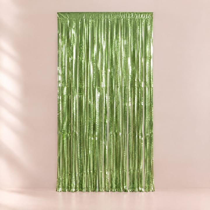 The Tinsel Foil Fringe Curtain, Light green