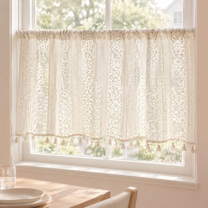 The Tassel Lace Cafe Curtain
