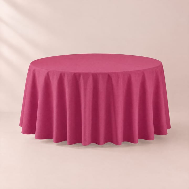 The Disposable Round Table Cover, Rose red