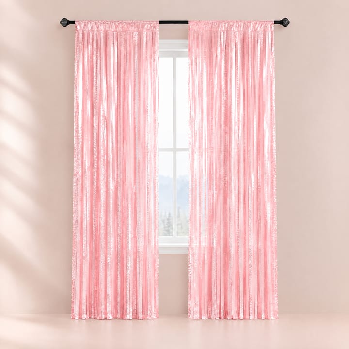 The Tinsel Foil Fringe Curtain, Pastel pink