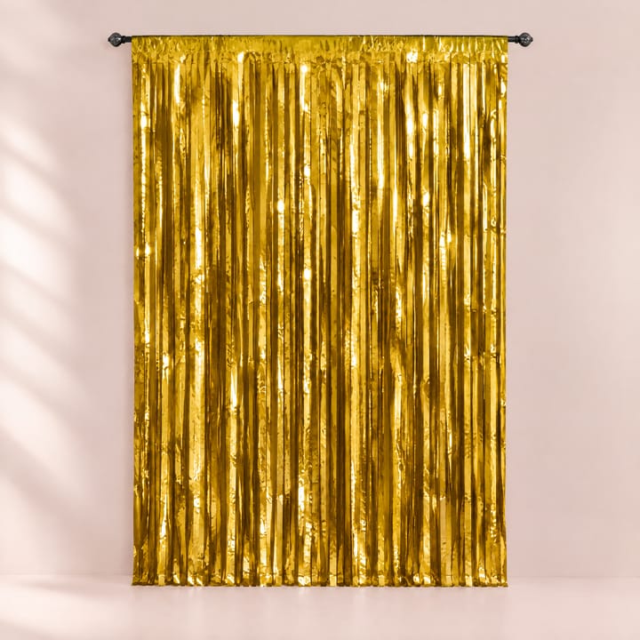 The Foil Fringe Backdrop Curtain, Gold