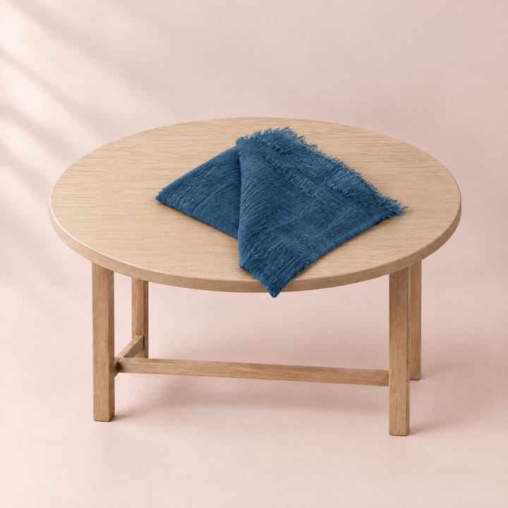The Crinkled Gauze Napkin, Prussian blue