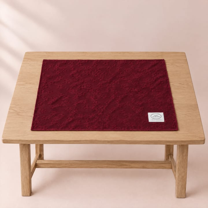 The Floral Weave Placemat, Burgundy