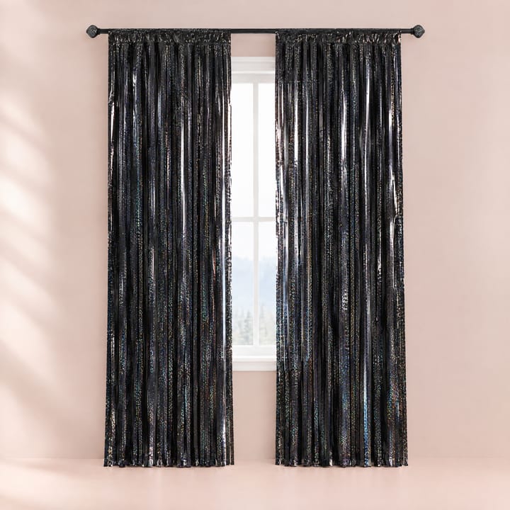 The Tinsel Foil Fringe Curtain, Laser black