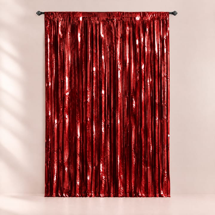 The Foil Fringe Backdrop Curtain, Red