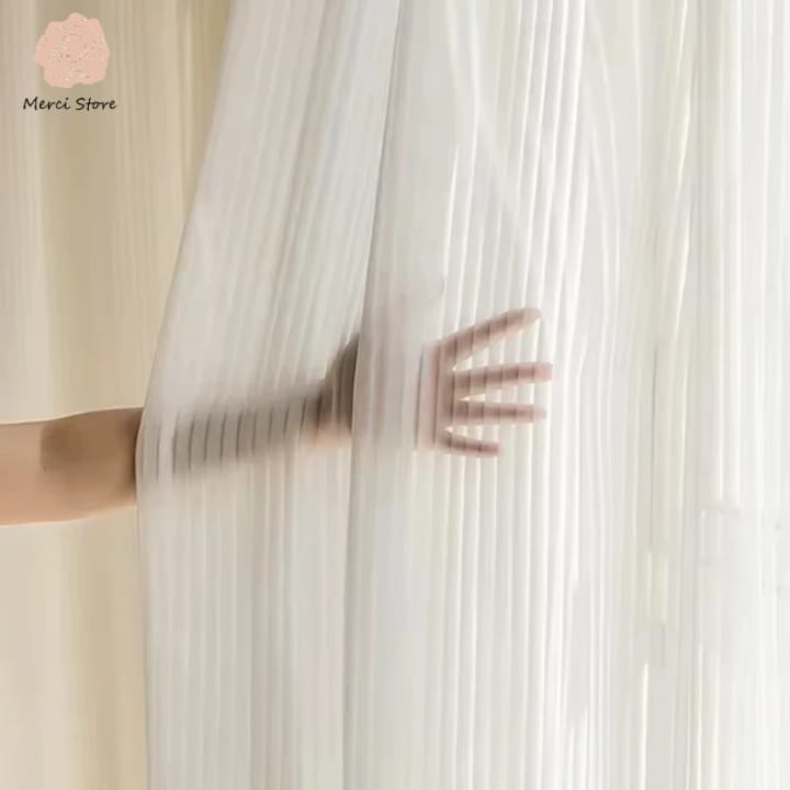 The Striped Chiffon Sheer Curtain