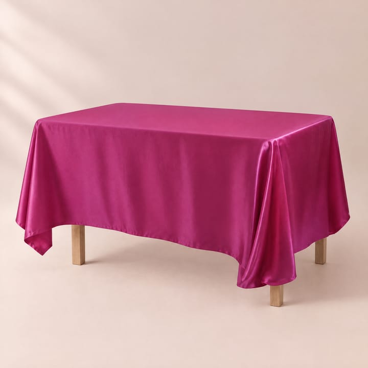 The Smooth Satin Rectangle Table Cover