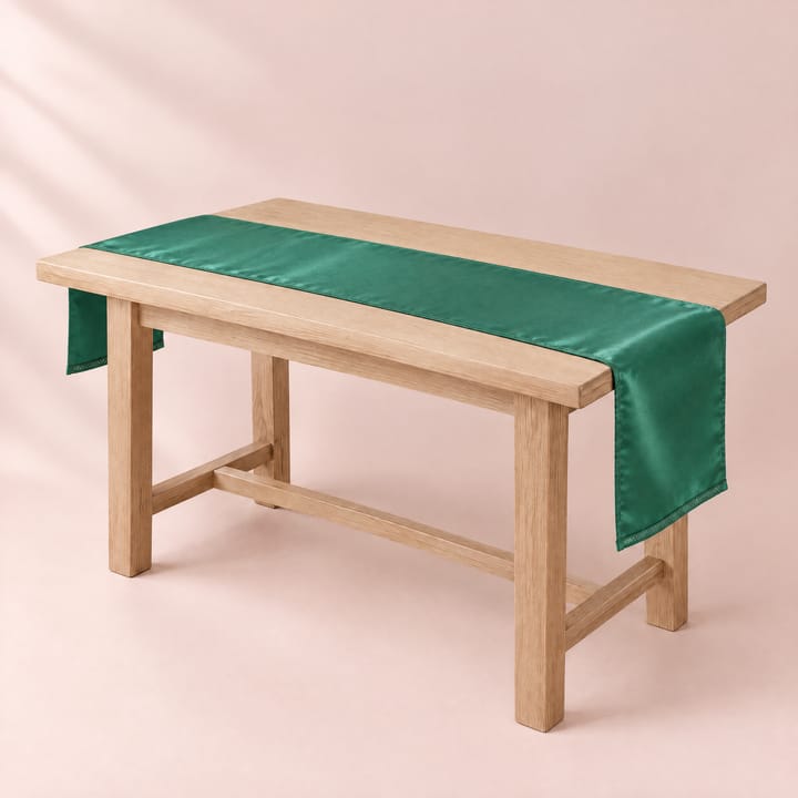 The Satin Table Runner, Green