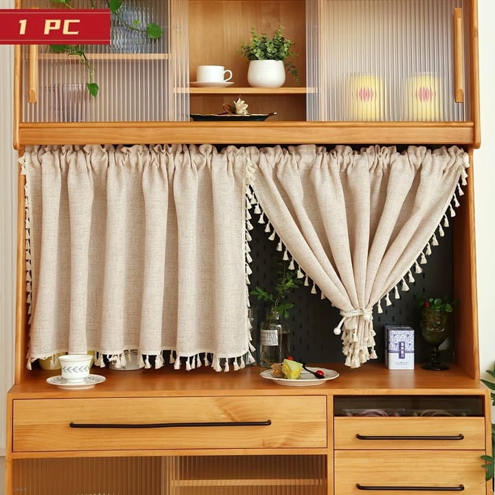 The Rainbow Stripe Short Sheer Cafe Curtain, Multicolor