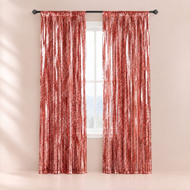 The Tinsel Foil Fringe Curtain, Rose gold