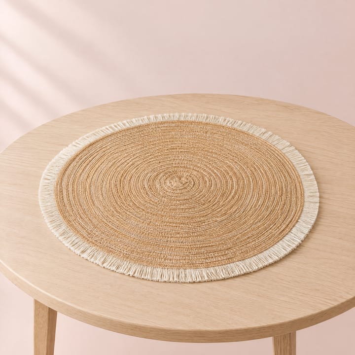 The Fringe Round Woven Placemat