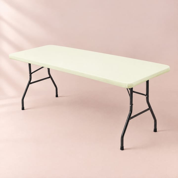 The Stretch Fitted Tablecloth, Ivory