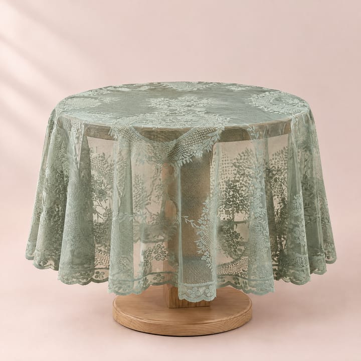 The Round Tatted Lace Tablecloth