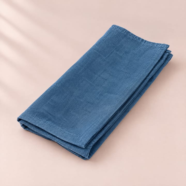 The Pure Linen Napkin Set, Lake blue