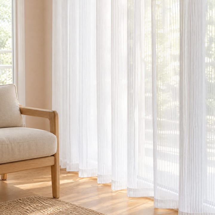 The Striped Chiffon Sheer Curtain