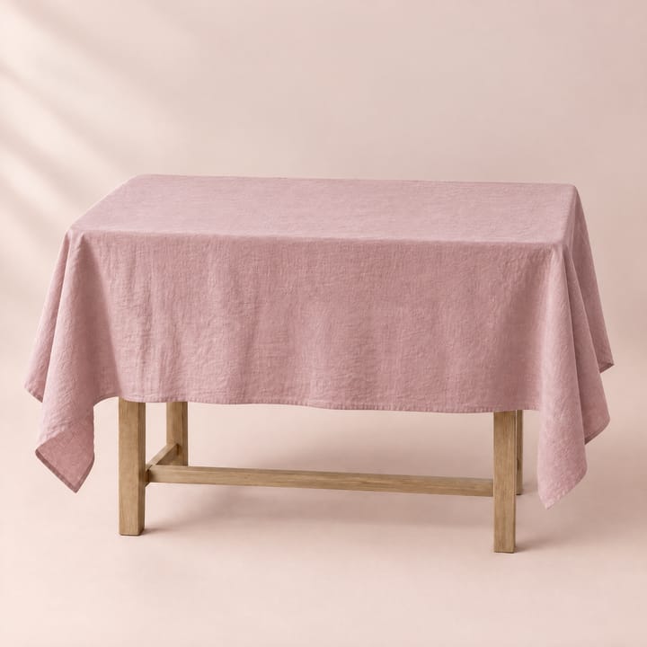 The Pure Linen Tablecloth, Gray pink