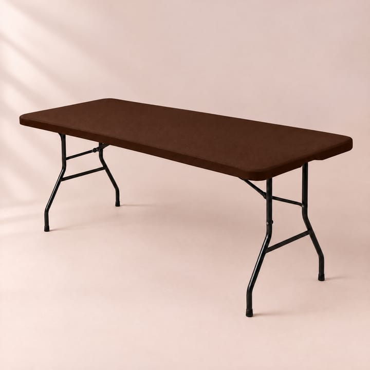The Stretch Fitted Tablecloth, Dark brown