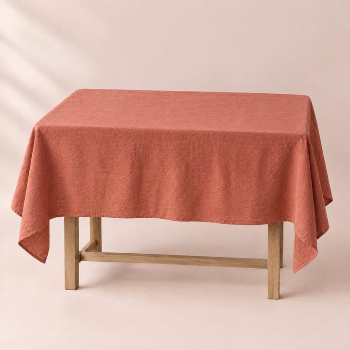 The Pure Linen Tablecloth, Terracotta