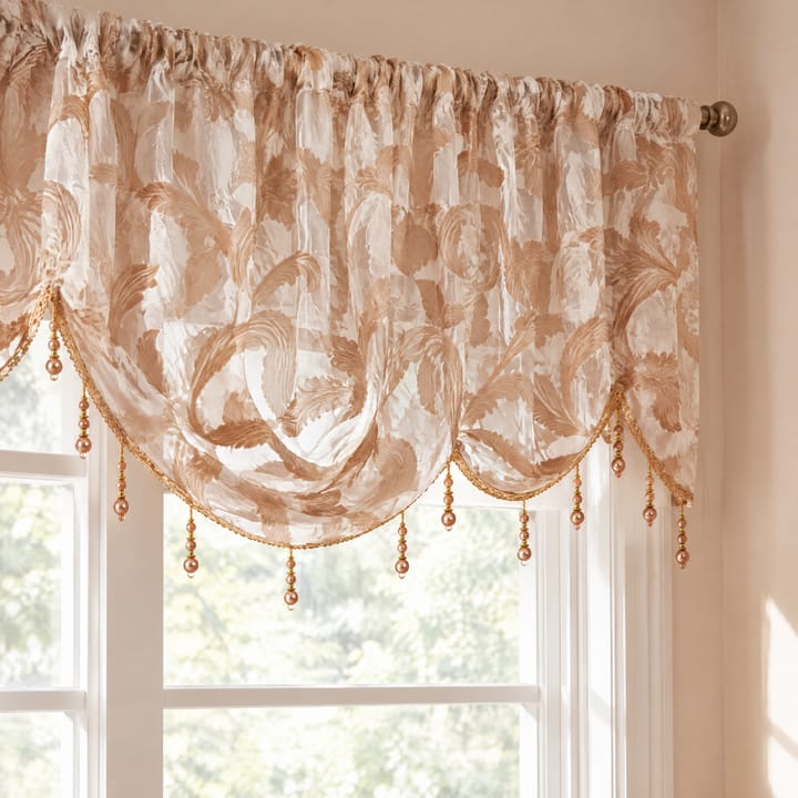 The Beaded Waterfall Jacquard Valance