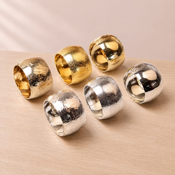 The Hammered Metal Napkin Ring