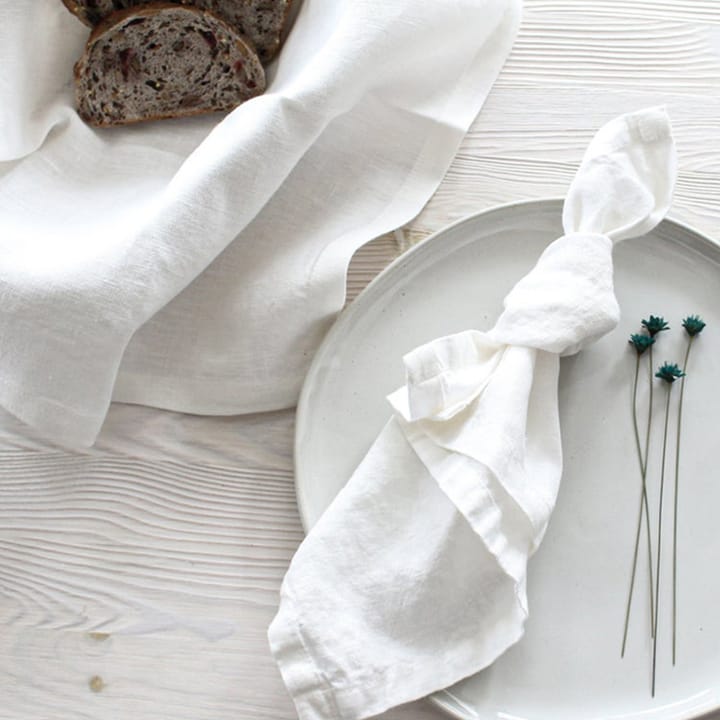 The Pure Linen Napkin Set, White