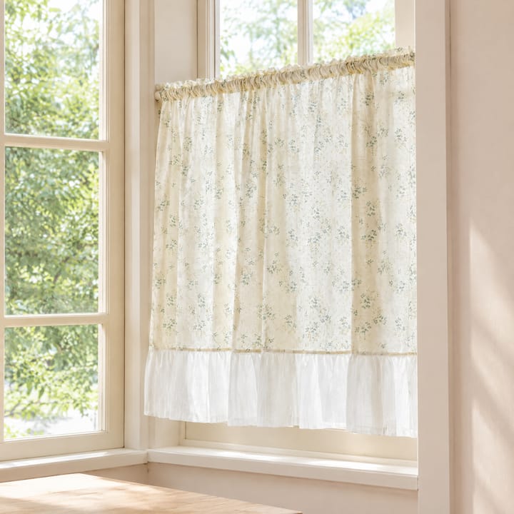 The Floral Ruffled Cafe Curtain