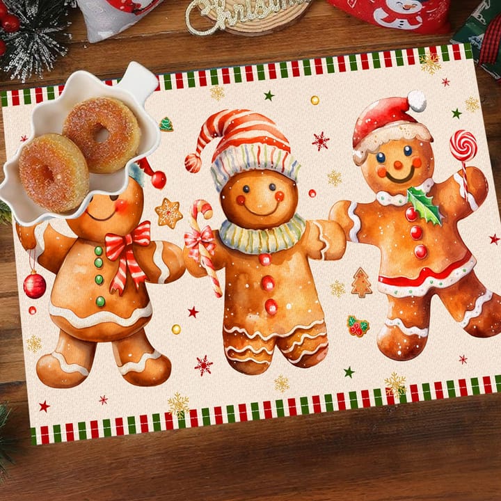 The Christmas Print Linen Placemat